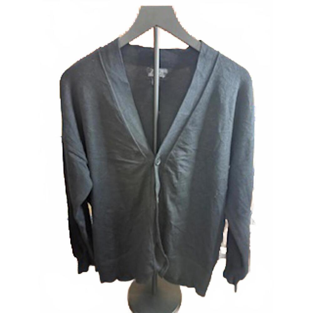 Men's Black‎ Long Sleeve 4 Button Cardigan Sweater Medium NEW NWT